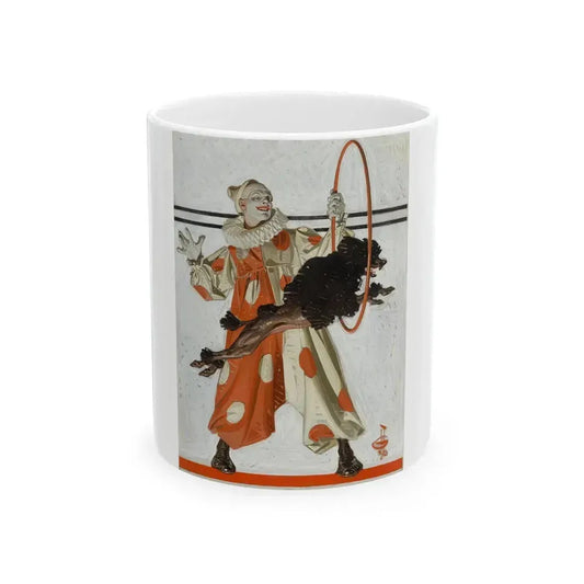 Circus Dog, The Saturday Evening Post, July 29, 1922 - White Coffee Mug 11oz - Go Mug Yourself