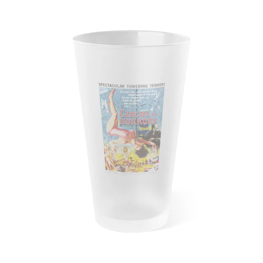 CIRCUS OF HORRORS 1960 Movie Poster - Frosted Pint Glass 16oz-16oz-Frosted-Go Mug Yourself