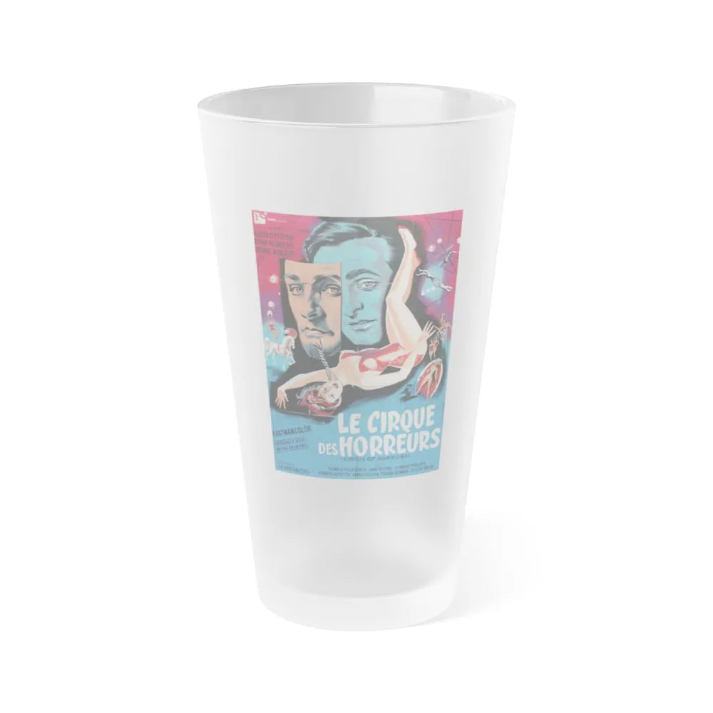 CIRCUS OF HORRORS (2) 1960 Movie Poster - Frosted Pint Glass 16oz-16oz-Frosted-Go Mug Yourself