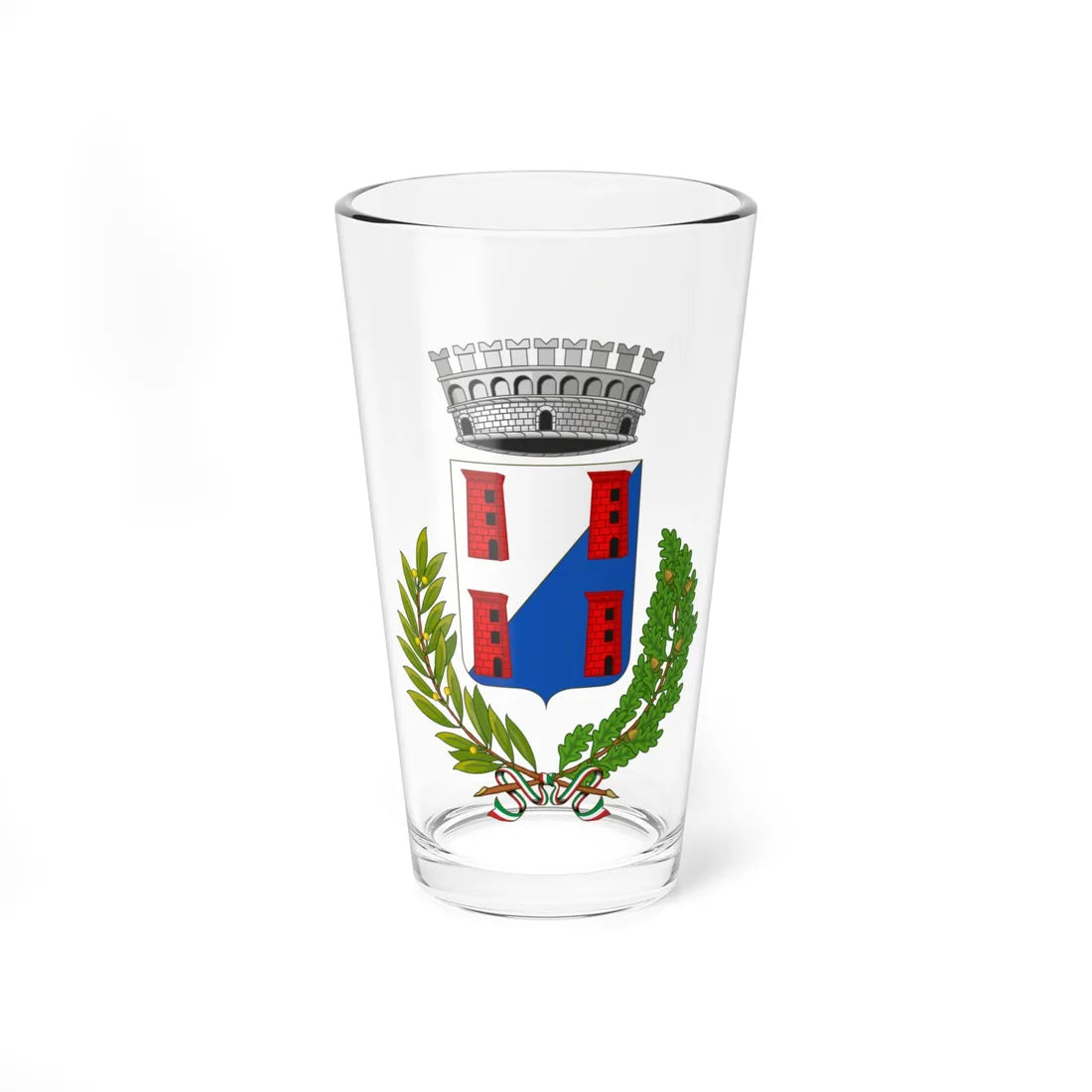 Cisano sul Neva-Stemma (Italy) (Coat of Arms) Pint Glass 16oz 16oz - Go Mug Yourself
