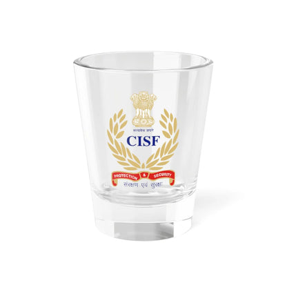CISF LOGO (India) (Coat of Arms) Shot Glass 1.5oz 1.5oz - Go Mug Yourself