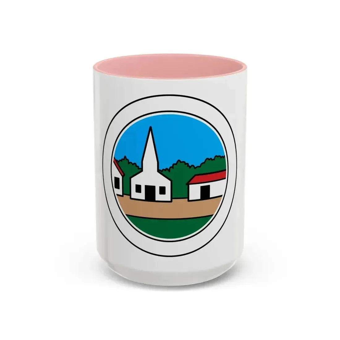 Citizenship in the Community (Boy Scout Merit Badge) Accent Coffee Mug 15oz Pink - Go Mug Yourself
