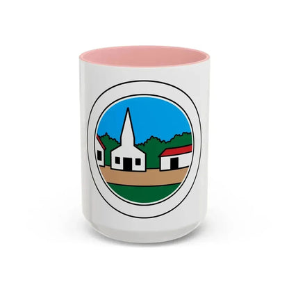 Citizenship in the Community (Boy Scout Merit Badge) Accent Coffee Mug 15oz Pink - Go Mug Yourself