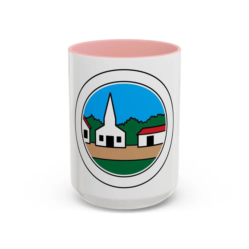 Citizenship in the Community (Boy Scout Merit Badge) Accent Coffee Mug 15oz Pink - Go Mug Yourself