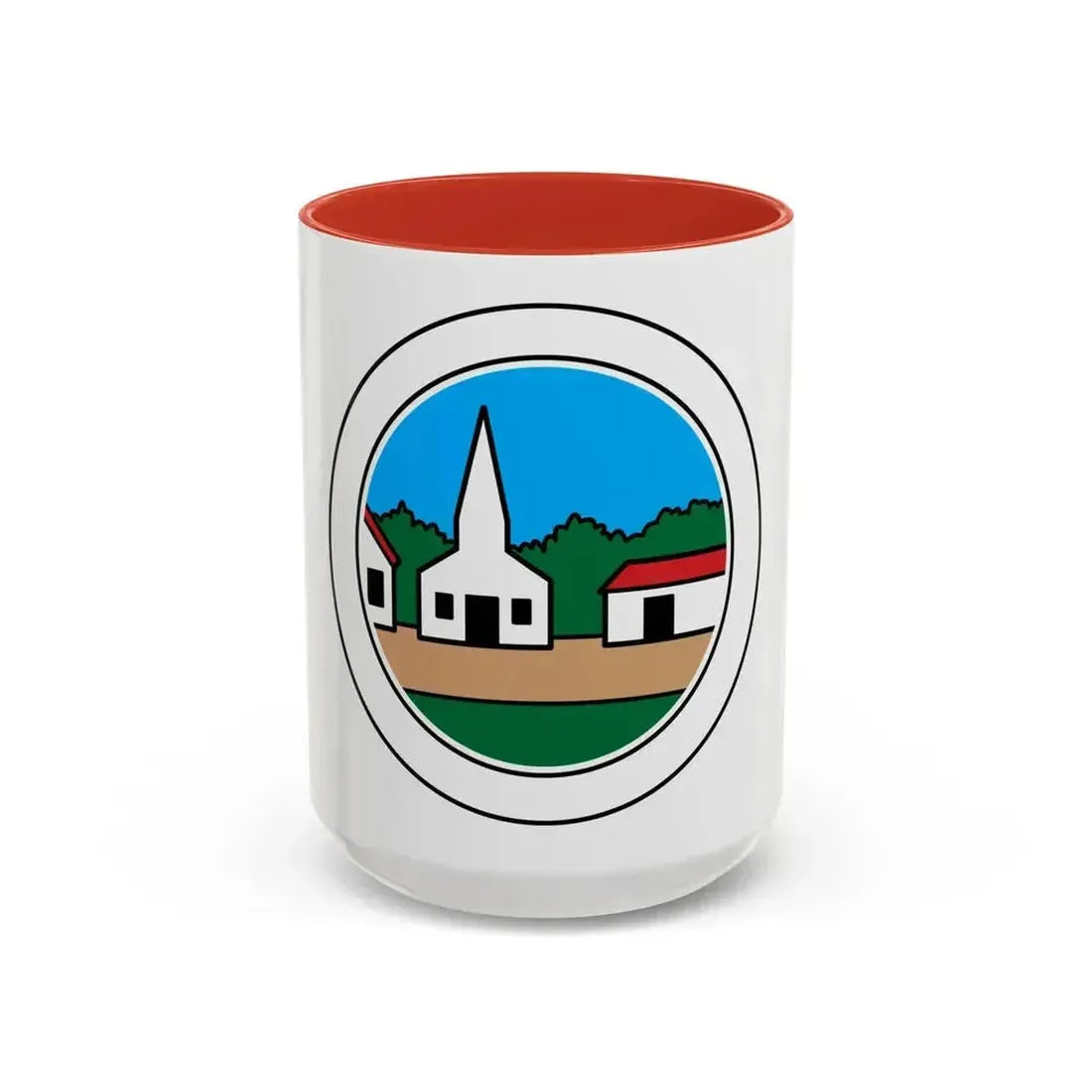 Citizenship in the Community (Boy Scout Merit Badge) Accent Coffee Mug 15oz Red - Go Mug Yourself