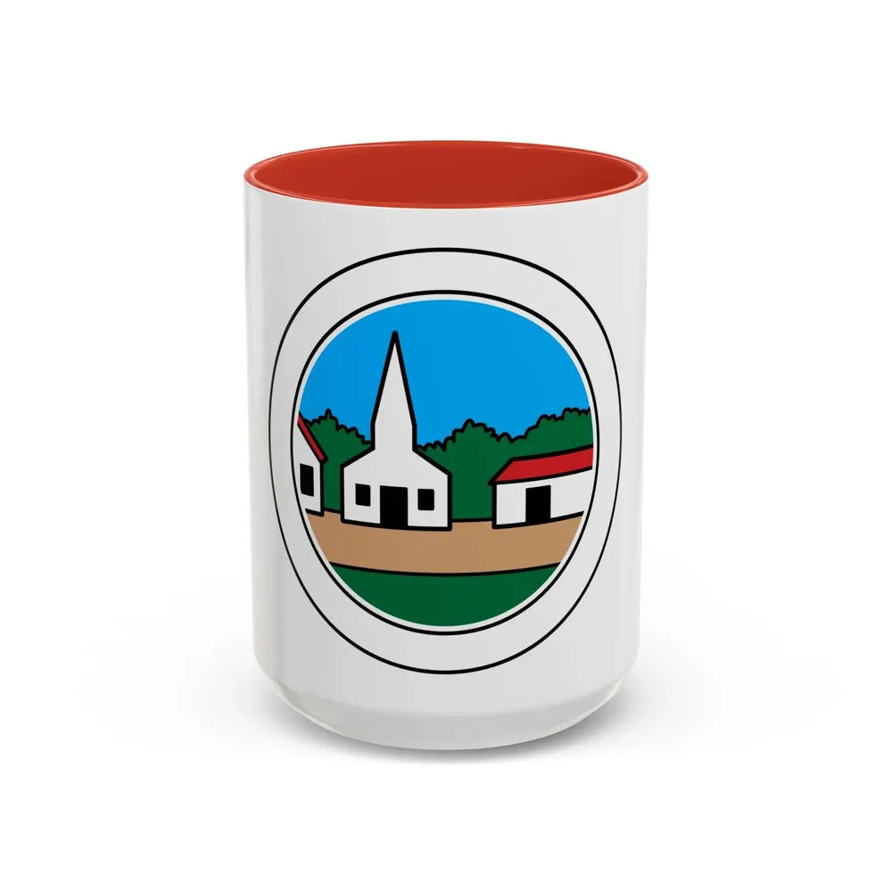 Citizenship in the Community (Boy Scout Merit Badge) Accent Coffee Mug 15oz Red - Go Mug Yourself