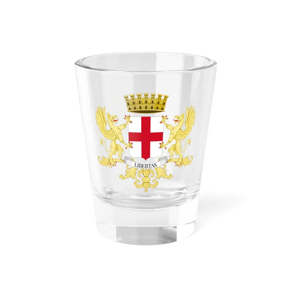 Città Metropolitana di Genova-Stemma (Italy) (Coat of Arms) Shot Glass 1.5oz 1.5oz - Go Mug Yourself