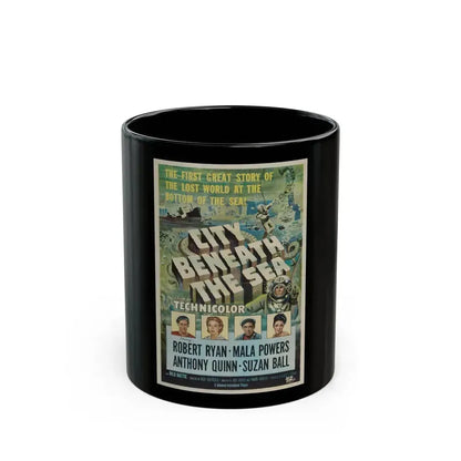 CITY BENEATH THE SEA 1953 Movie Poster - Black Coffee Mug 11oz - Go Mug Yourself