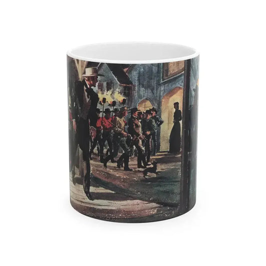 City Beyond Devil's Gate, Collier's, March 4, 1950 - White Coffee Mug 11oz - Go Mug Yourself
