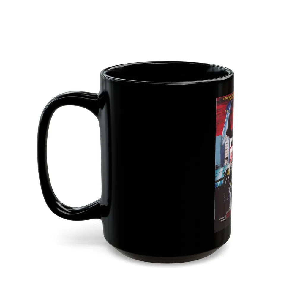 CITY IN PANIC 1986 Movie Poster - Black Coffee Mug-Go Mug Yourself