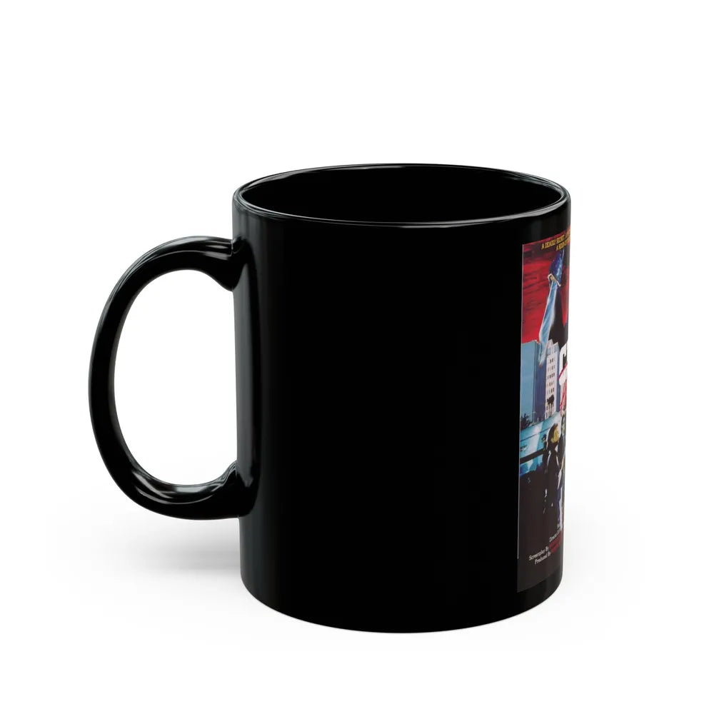 CITY IN PANIC 1986 Movie Poster - Black Coffee Mug-Go Mug Yourself