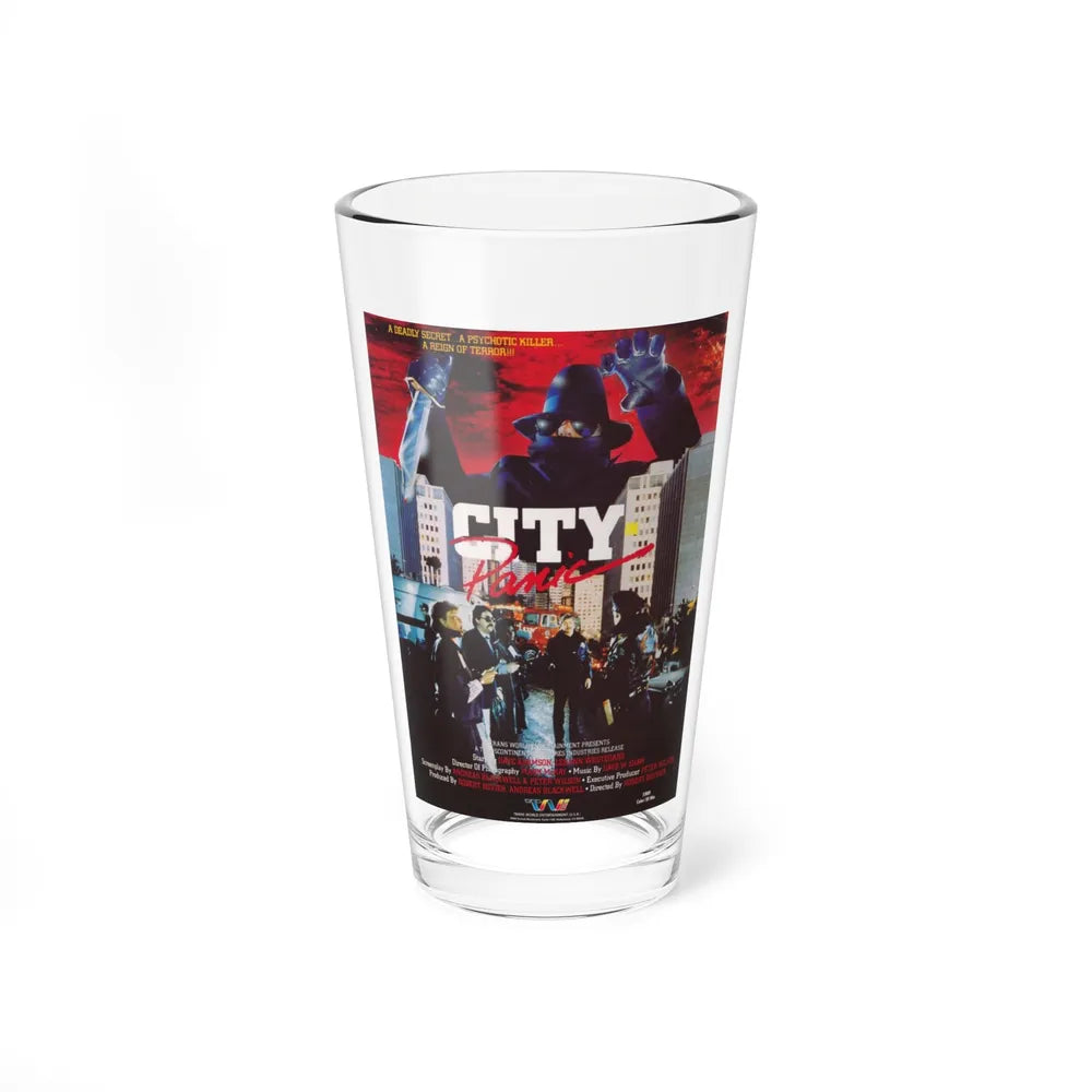 CITY IN PANIC 1986 Movie Poster - Pint Glass 16oz-16oz-Go Mug Yourself