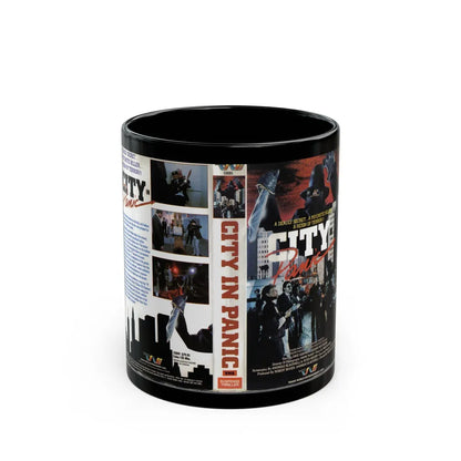 CITY IN PANIC (VHS COVER) - Black Coffee Mug-11oz-Go Mug Yourself