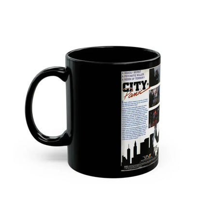CITY IN PANIC (VHS COVER) - Black Coffee Mug - Go Mug Yourself