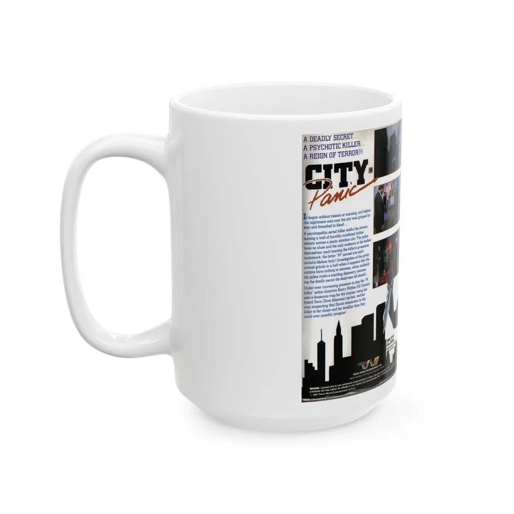 CITY IN PANIC (VHS COVER) - White Coffee Mug-Go Mug Yourself