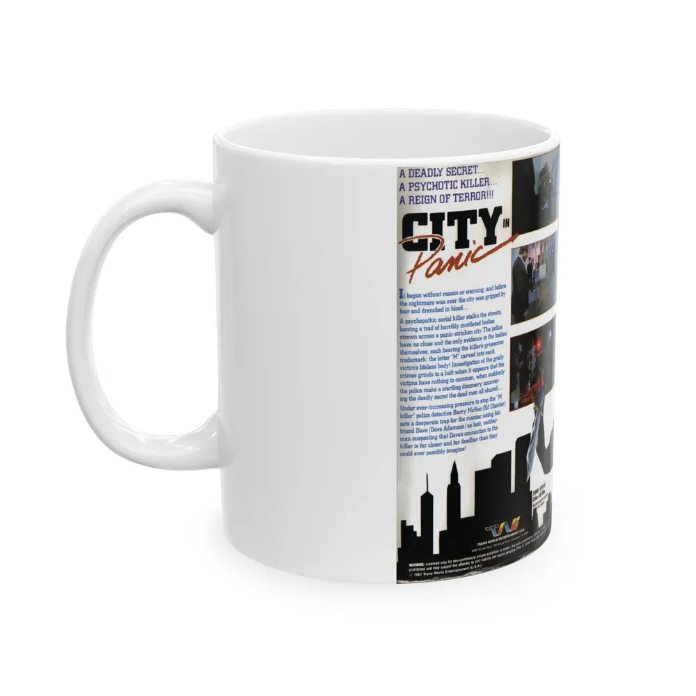 CITY IN PANIC (VHS COVER) - White Coffee Mug-Go Mug Yourself