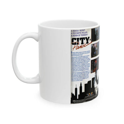 CITY IN PANIC (VHS COVER) - White Coffee Mug-Go Mug Yourself