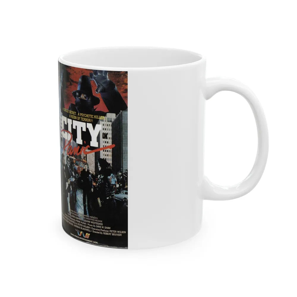 CITY IN PANIC (VHS COVER) - White Coffee Mug-Go Mug Yourself