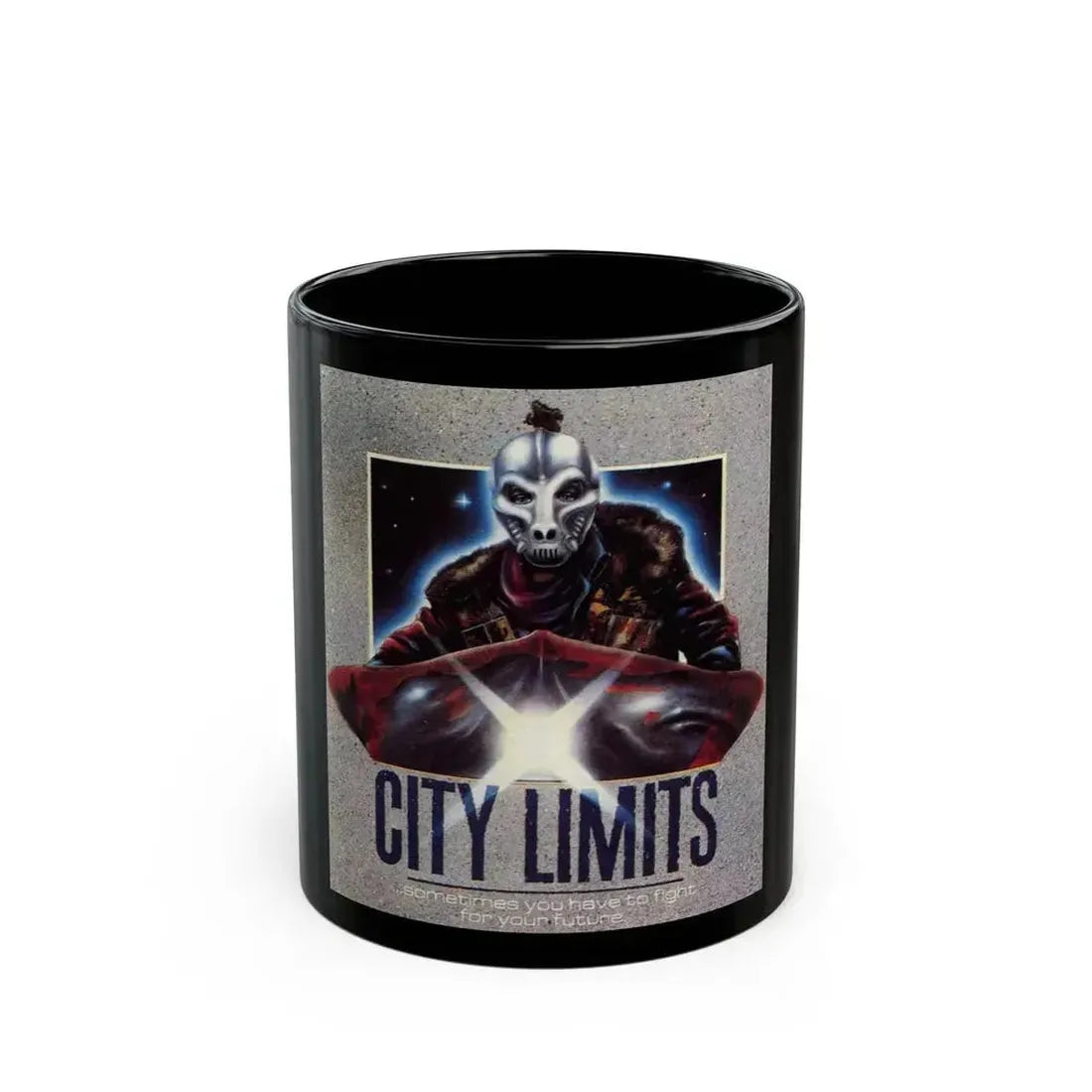 CITY LIMITS 1984 Movie Poster - Black Coffee Mug 11oz - Go Mug Yourself