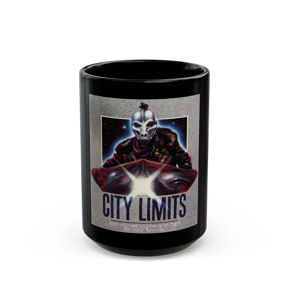 CITY LIMITS 1984 Movie Poster - Black Coffee Mug-15oz-Go Mug Yourself