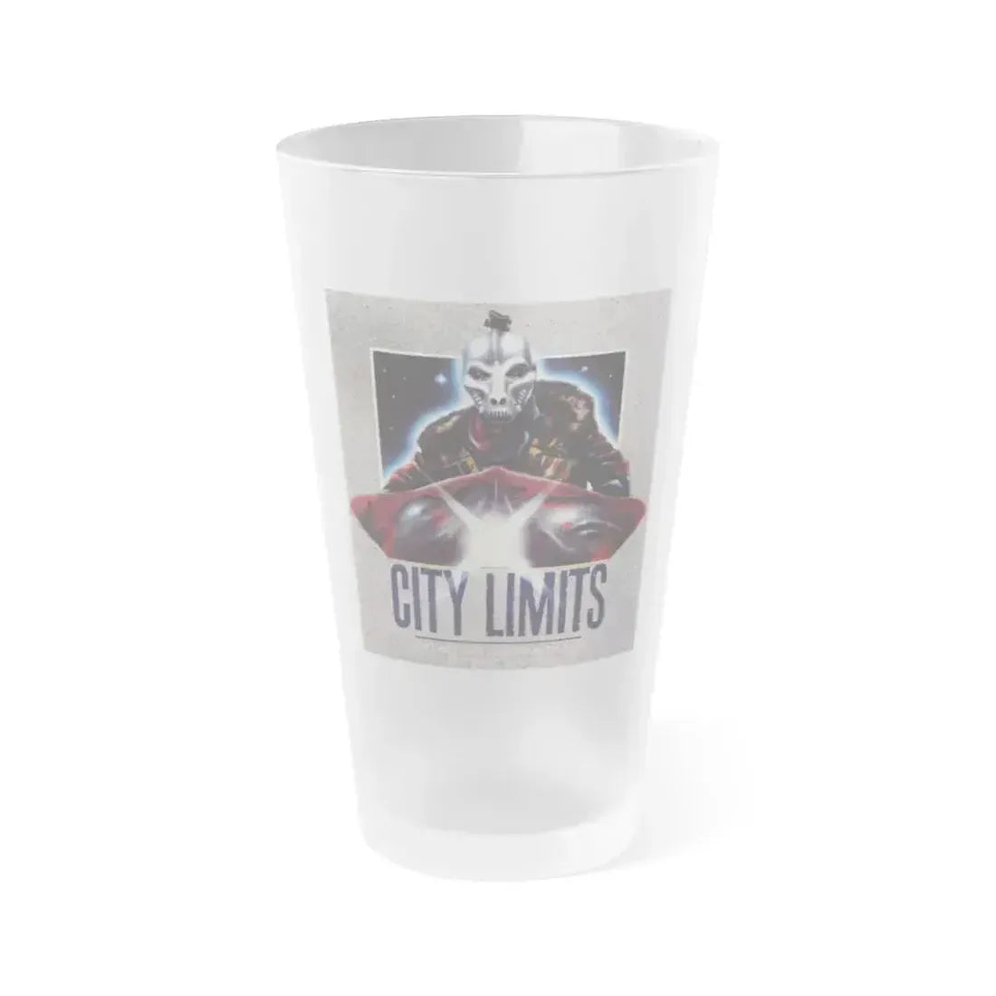 CITY LIMITS 1984 Movie Poster - Frosted Pint Glass 16oz 16oz Frosted - Go Mug Yourself