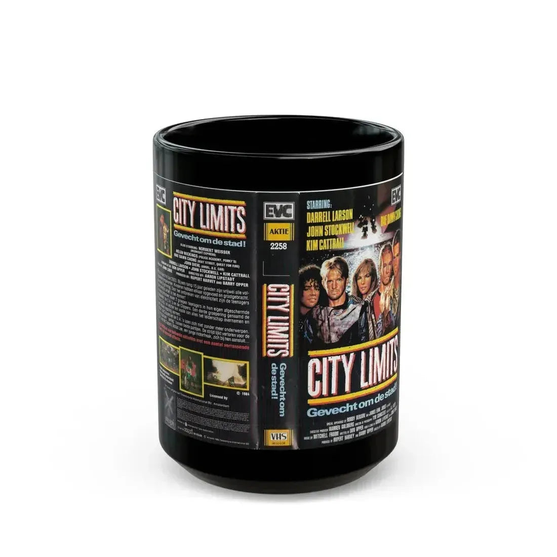 CITY LIMITS (VHS COVER) - Black Coffee Mug 15oz - Go Mug Yourself