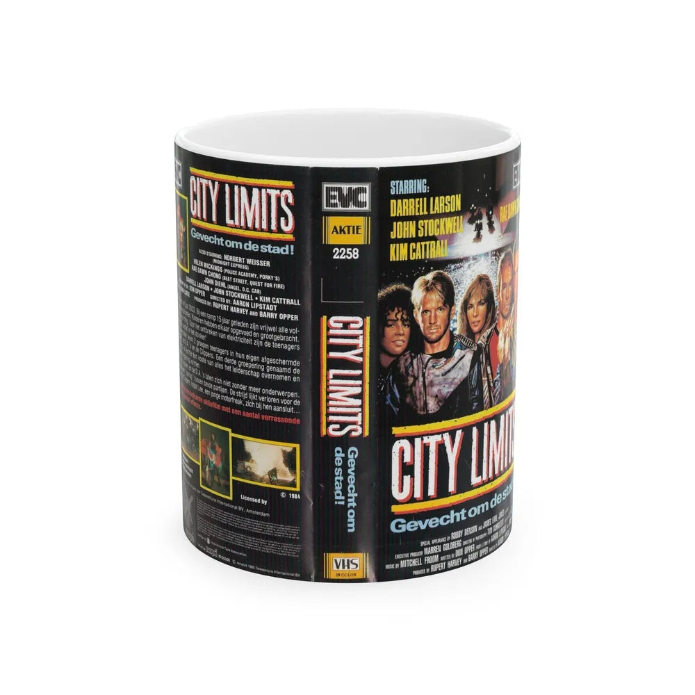 CITY LIMITS (VHS COVER) - White Coffee Mug-11oz-Go Mug Yourself