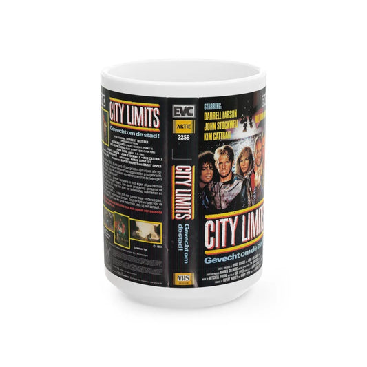 CITY LIMITS (VHS COVER) - White Coffee Mug-15oz-Go Mug Yourself