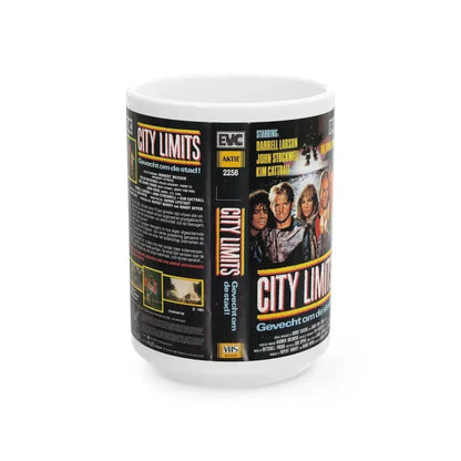 CITY LIMITS (VHS COVER) - White Coffee Mug 15oz - Go Mug Yourself