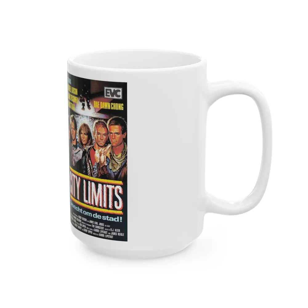 CITY LIMITS (VHS COVER) - White Coffee Mug-Go Mug Yourself