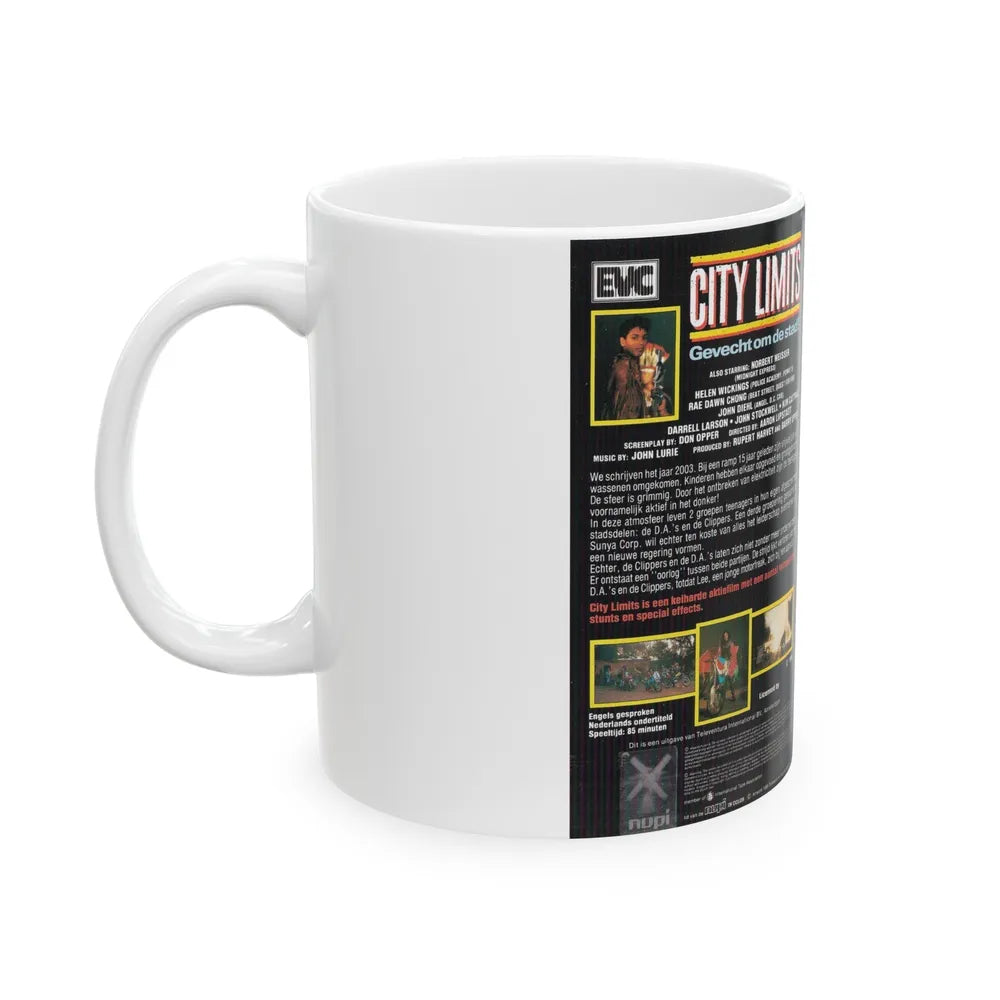 CITY LIMITS (VHS COVER) - White Coffee Mug-Go Mug Yourself