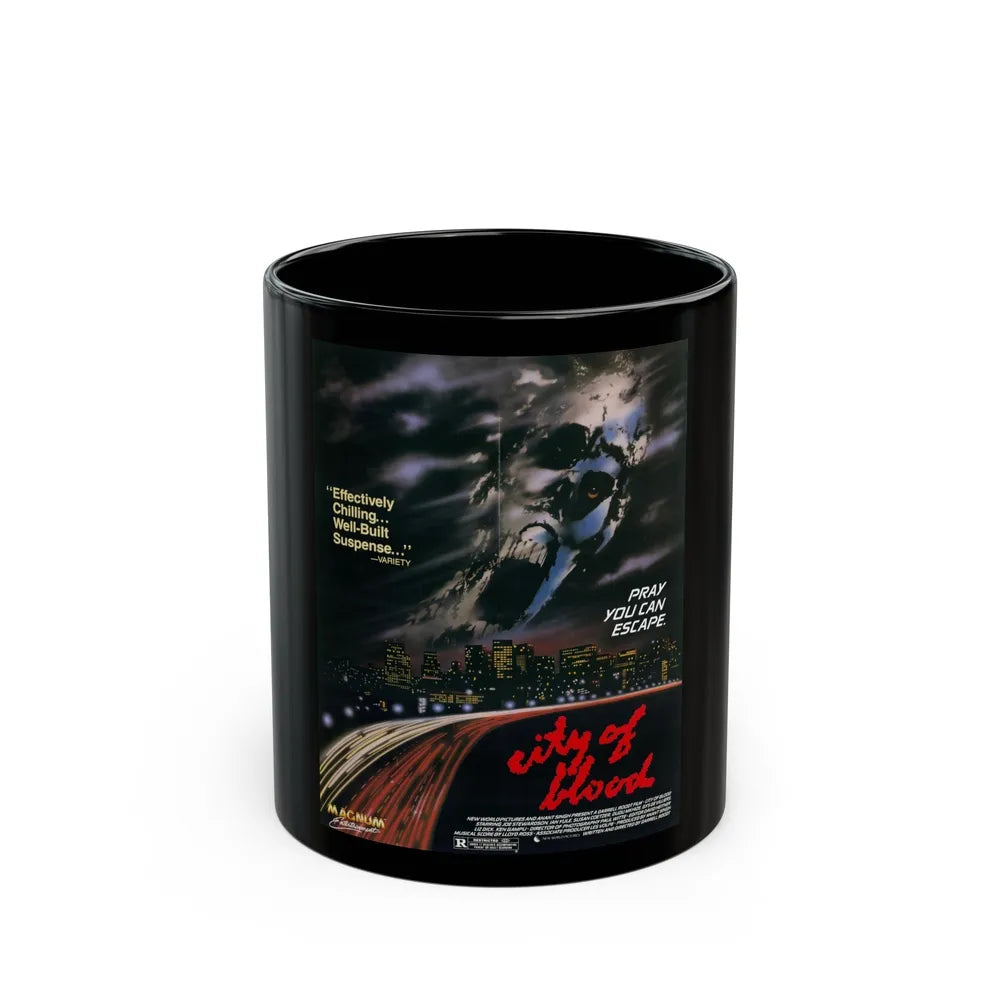 CITY OF BLOOD 1987 Movie Poster - Black Coffee Mug-11oz-Go Mug Yourself