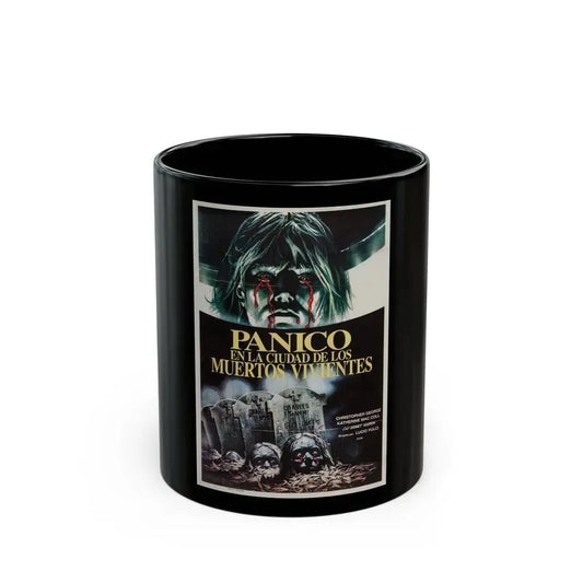 CITY OF THE LIVING DEAD (ARGENTINA) 1980 Movie Poster - Black Coffee Mug 11oz - Go Mug Yourself