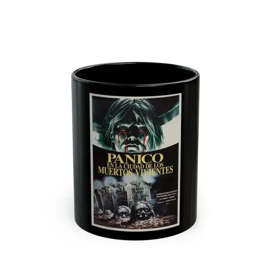 CITY OF THE LIVING DEAD (ARGENTINA) 1980 Movie Poster - Black Coffee Mug 11oz - Go Mug Yourself