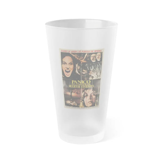 CITY OF THE LIVING DEAD (ARGENTINA) 2 1980 Movie Poster - Frosted Pint Glass 16oz-16oz-Frosted-Go Mug Yourself