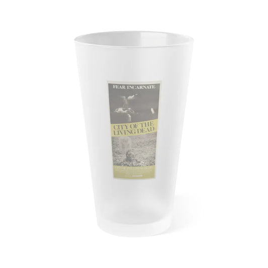 CITY OF THE LIVING DEAD (AUSTRALIA) 1980 Movie Poster - Frosted Pint Glass 16oz-16oz-Frosted-Go Mug Yourself