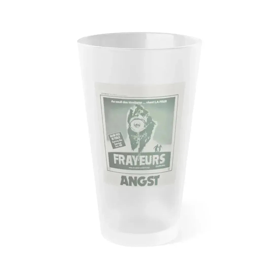 CITY OF THE LIVING DEAD (BELGIAN) 1980 Movie Poster - Frosted Pint Glass 16oz 16oz Frosted - Go Mug Yourself