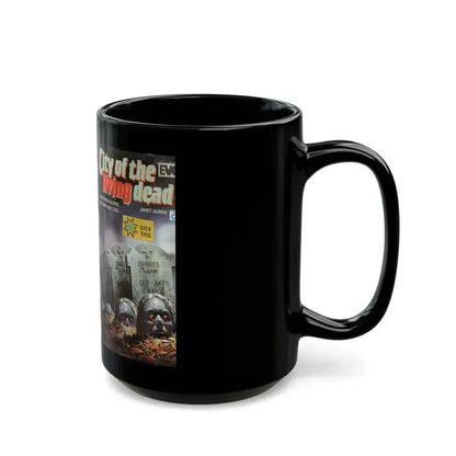 CITY OF THE LIVING DEAD CHRISTOPHER GEORGE (VHS COVER) - Black Coffee Mug - Go Mug Yourself