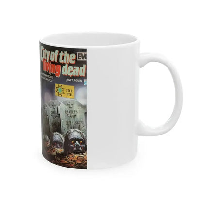 CITY OF THE LIVING DEAD CHRISTOPHER GEORGE (VHS COVER) - White Coffee Mug - Go Mug Yourself