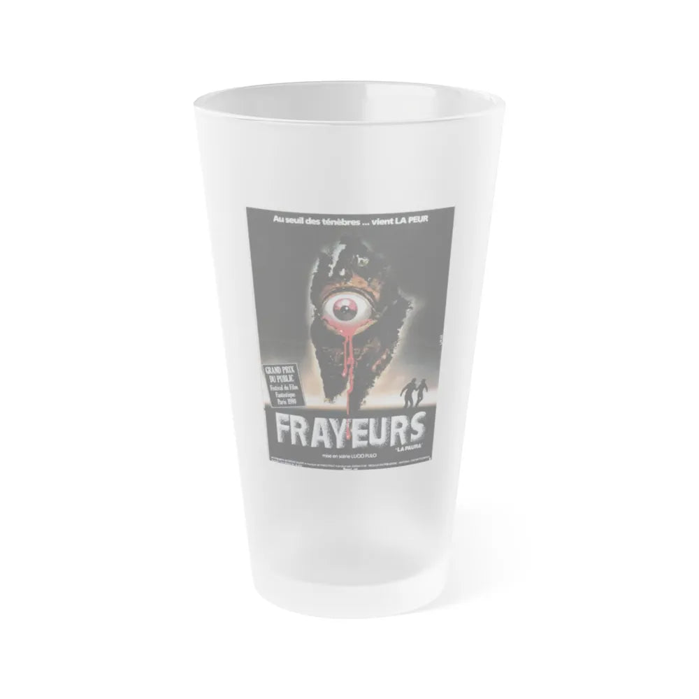 CITY OF THE LIVING DEAD (FRENCH) 1980 Movie Poster - Frosted Pint Glass 16oz-16oz-Frosted-Go Mug Yourself