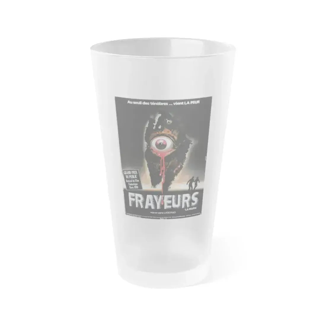 CITY OF THE LIVING DEAD (FRENCH) 1980 Movie Poster - Frosted Pint Glass 16oz - Go Mug Yourself