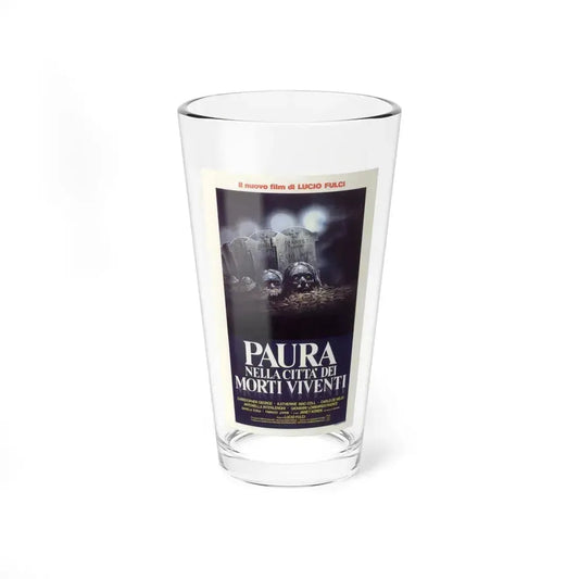 CITY OF THE LIVING DEAD (ITALIAN) 1980 Movie Poster - Pint Glass 16oz 16oz - Go Mug Yourself