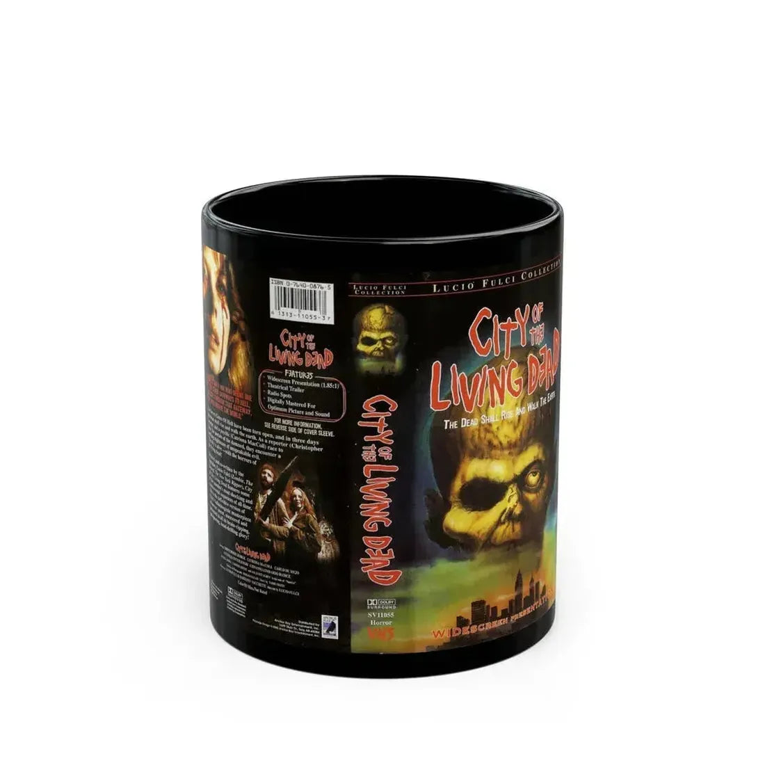 CITY OF THE LIVING DEAD LUCIO FULCI (VHS COVER) - Black Coffee Mug 11oz - Go Mug Yourself