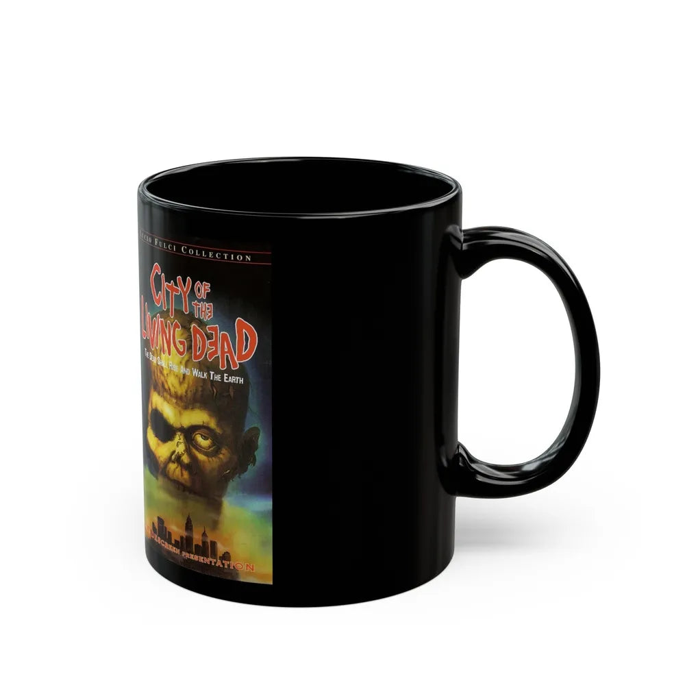 CITY OF THE LIVING DEAD LUCIO FULCI (VHS COVER) - Black Coffee Mug-Go Mug Yourself