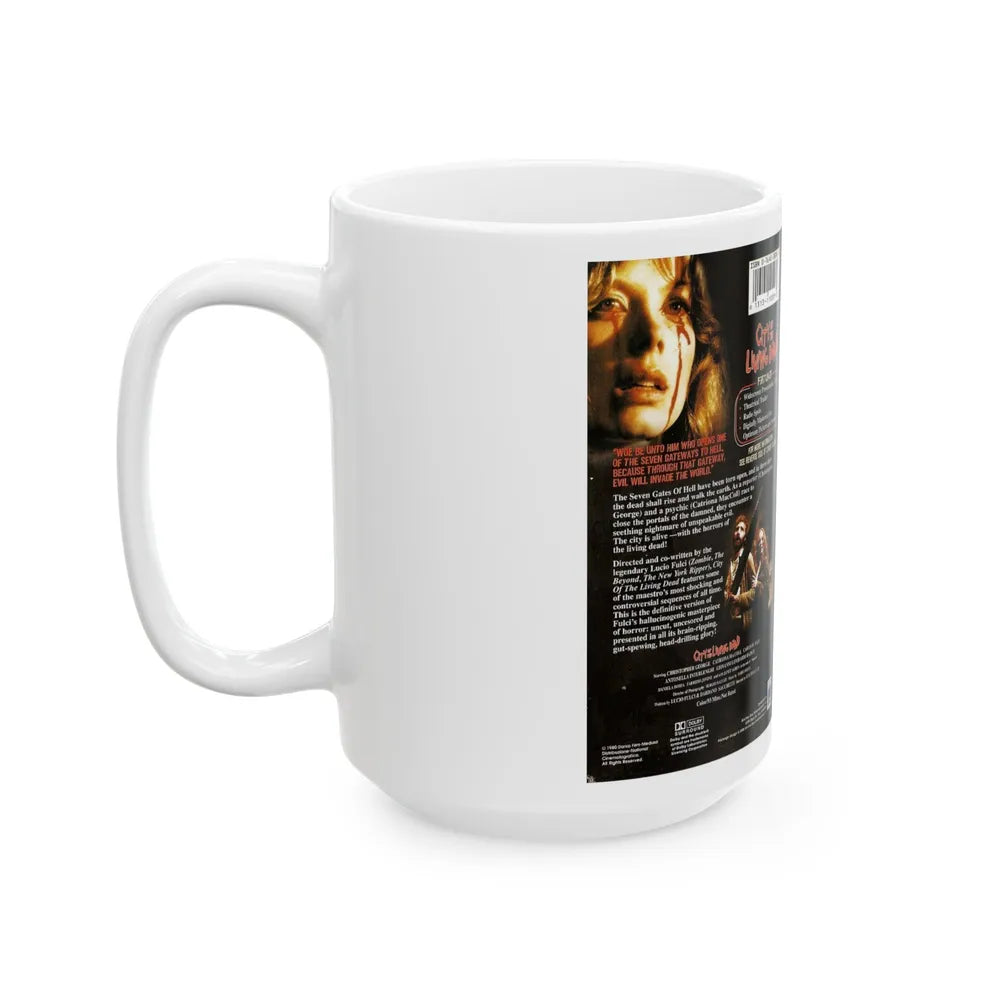 CITY OF THE LIVING DEAD LUCIO FULCI (VHS COVER) - White Coffee Mug-Go Mug Yourself