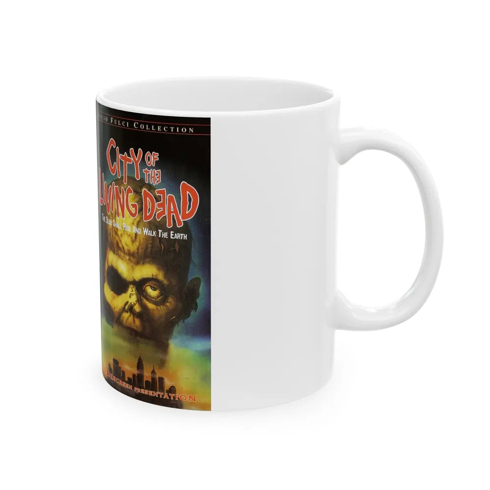 CITY OF THE LIVING DEAD LUCIO FULCI (VHS COVER) - White Coffee Mug-Go Mug Yourself