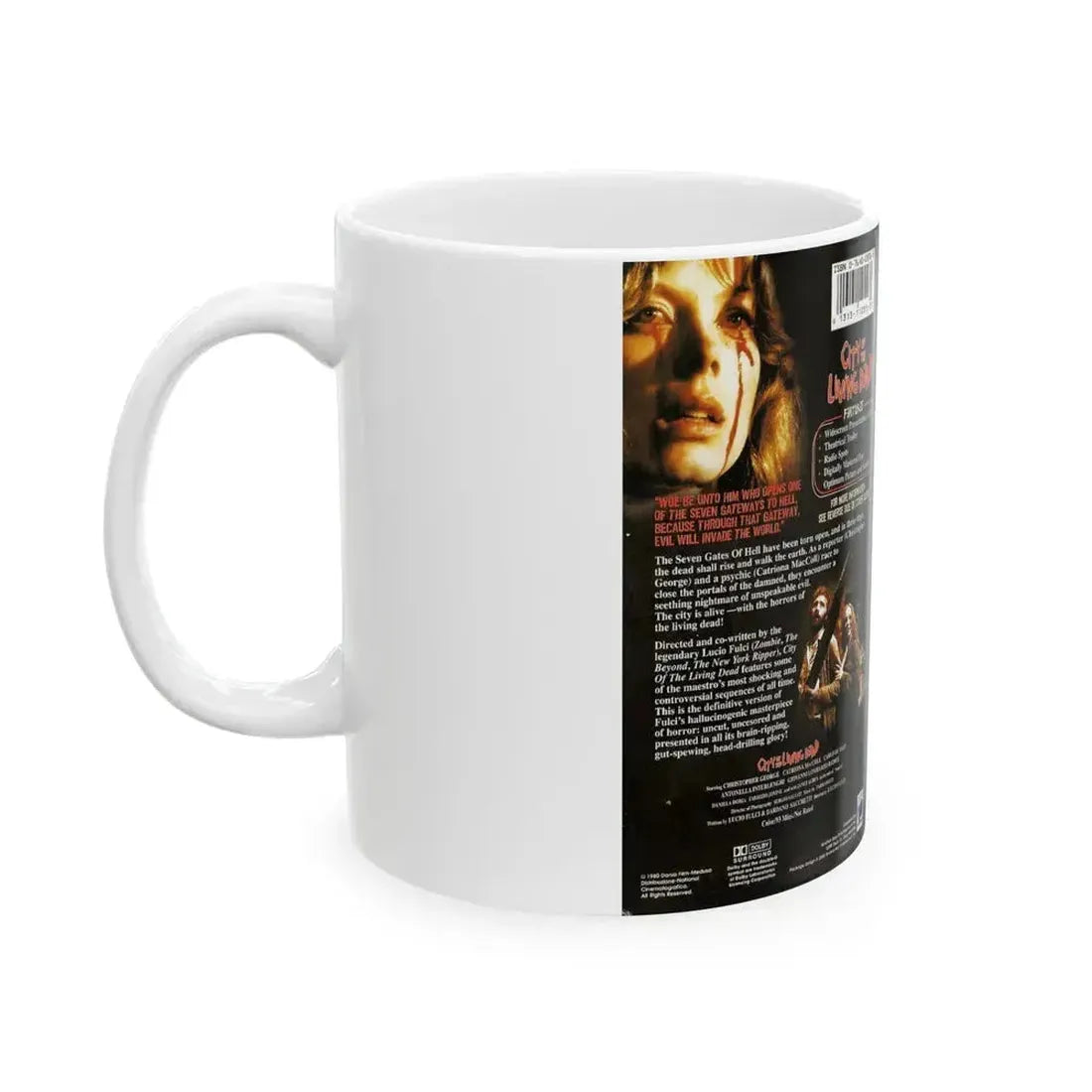 CITY OF THE LIVING DEAD LUCIO FULCI (VHS COVER) - White Coffee Mug - Go Mug Yourself
