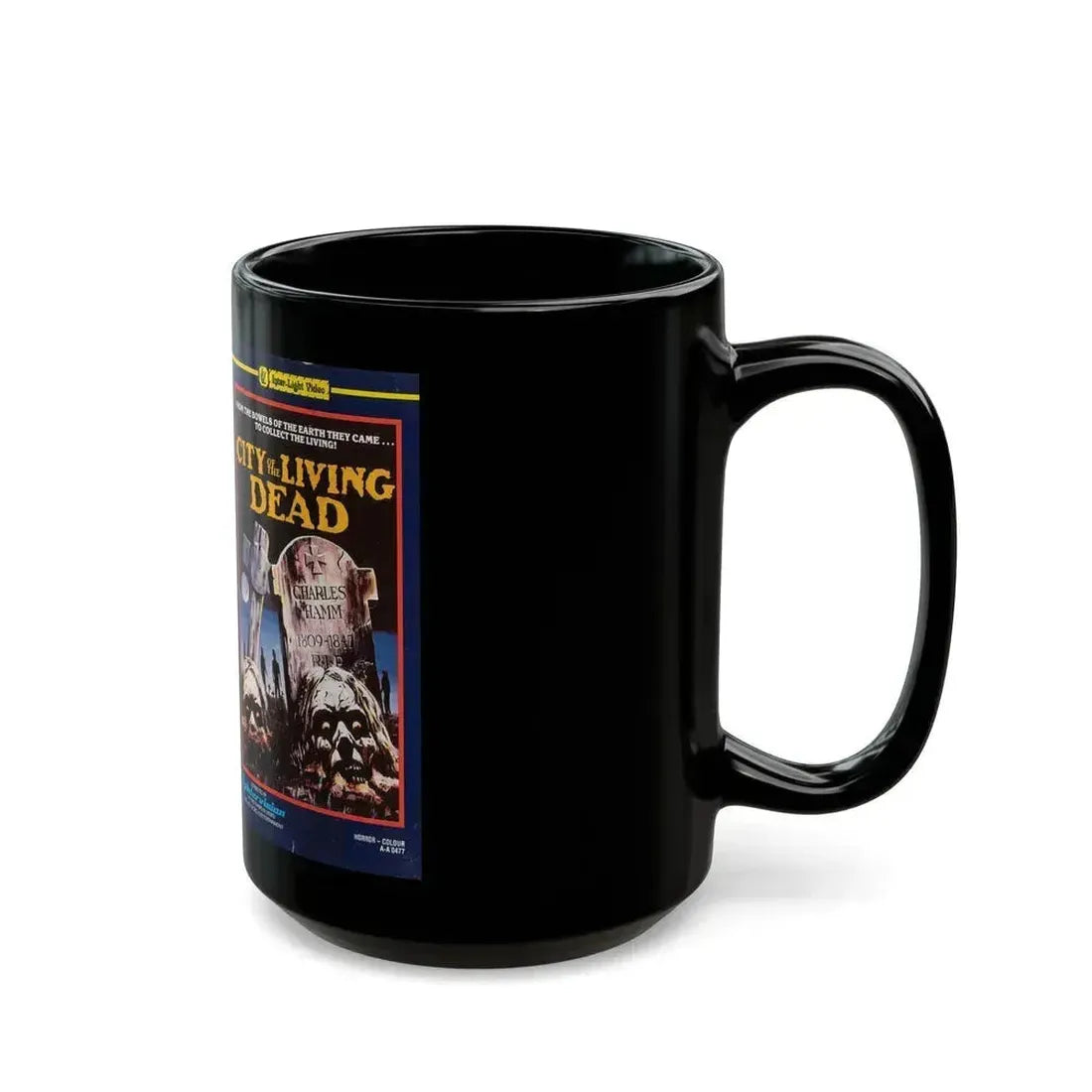 CITY OF THE LIVING DEAD (VHS COVER) - Black Coffee Mug - Go Mug Yourself
