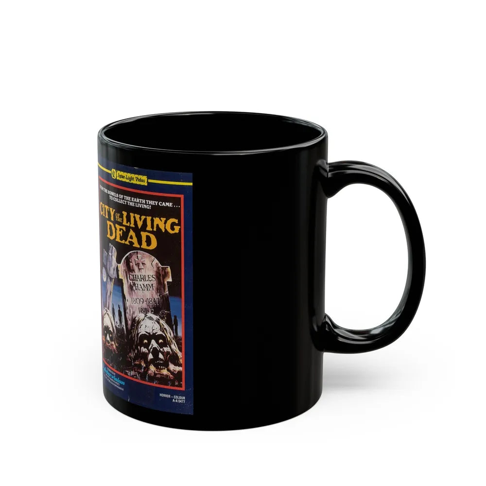 CITY OF THE LIVING DEAD (VHS COVER) - Black Coffee Mug-Go Mug Yourself