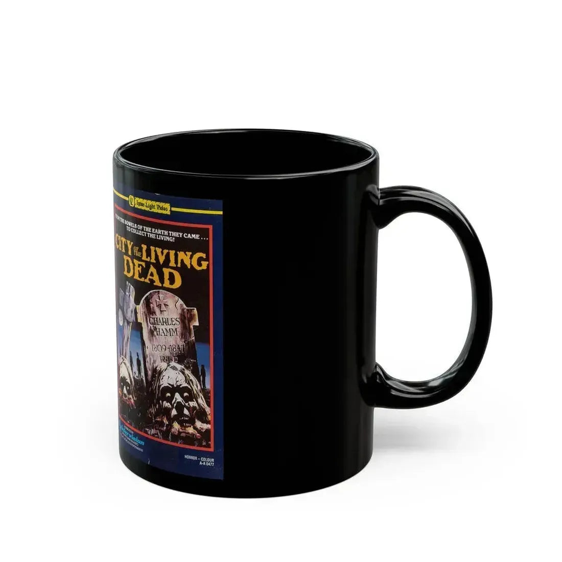 CITY OF THE LIVING DEAD (VHS COVER) - Black Coffee Mug - Go Mug Yourself